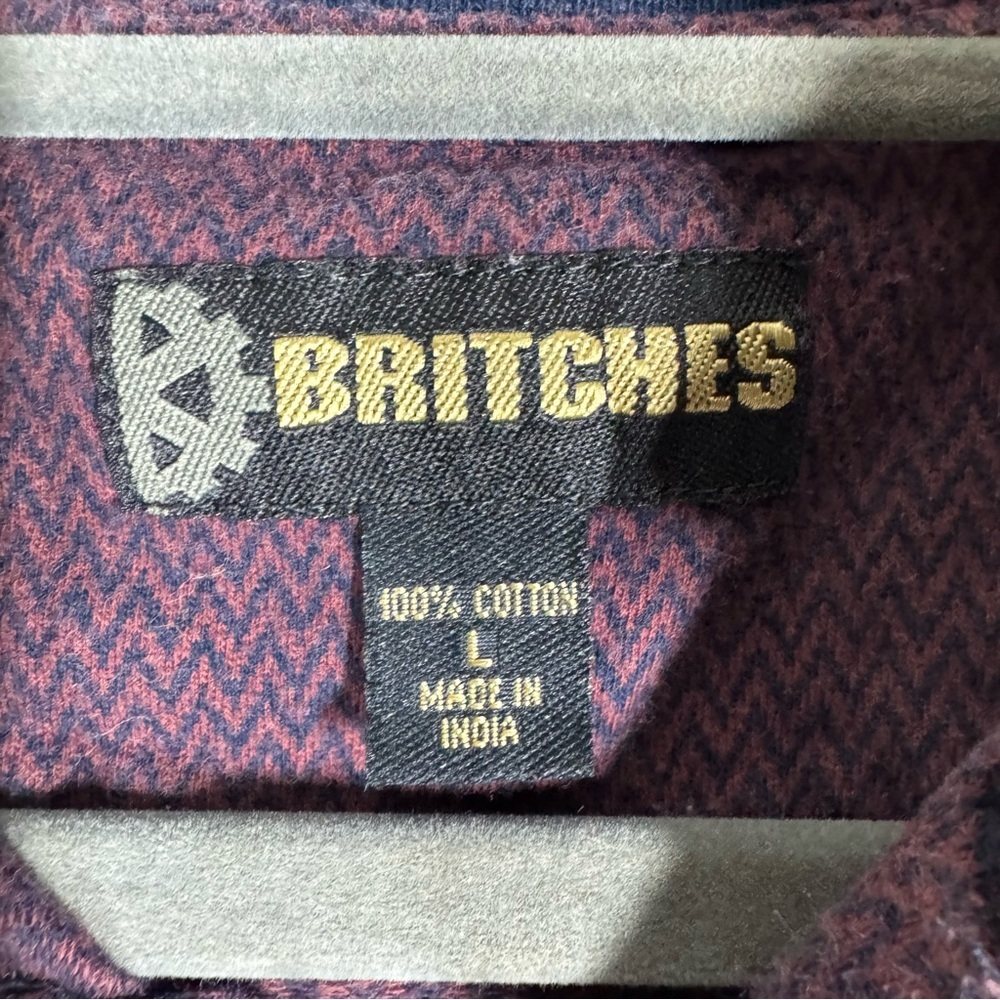 Men's Purple Long Sleeve Shirt - Picture 5 of 5